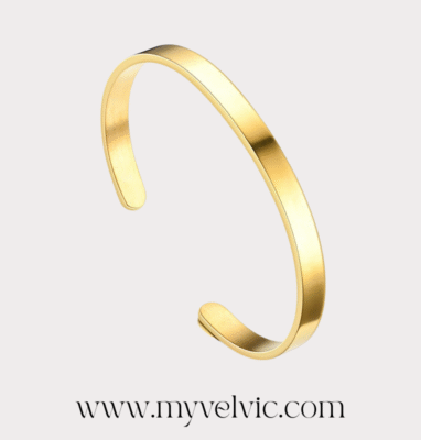 Stainless steel Gold cuff bracelet
